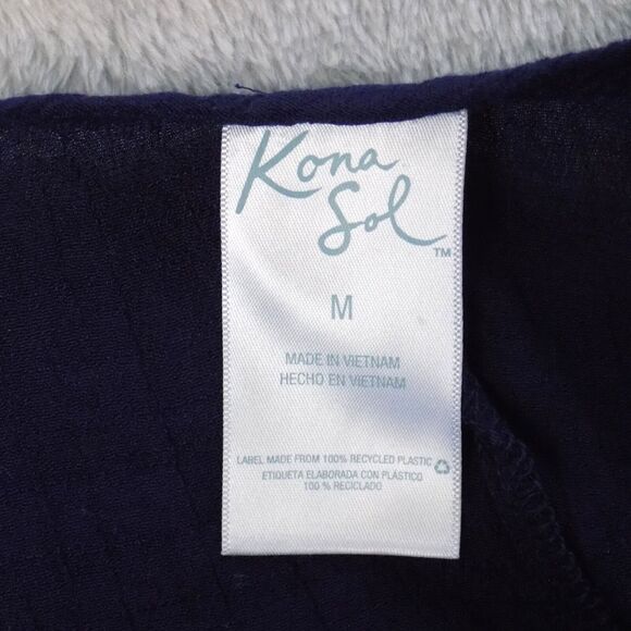 Kona Sol Swim Cover Medium Gauze Tassel Embroidery Coastal (BUNDLE PRICE $6) - Picture 2 of 6